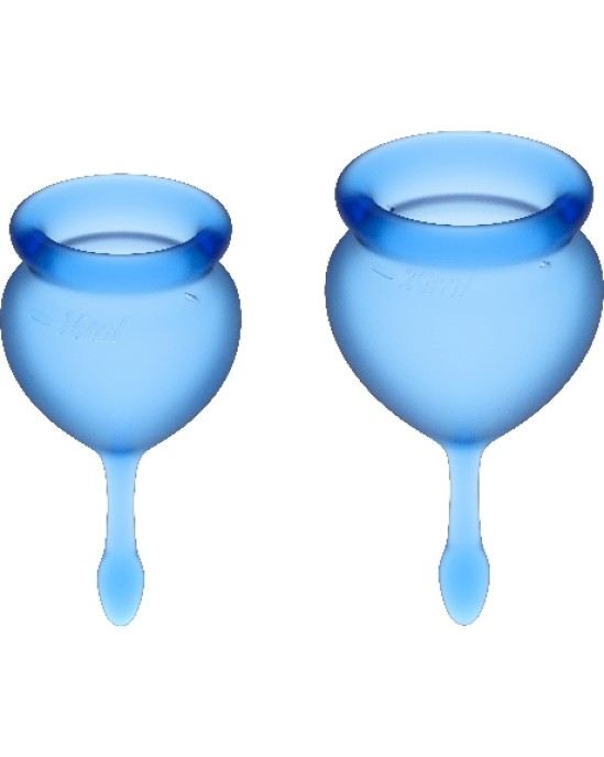 Satisfyer Menstrual Cups SATISFYER FEEL GOOD MENSTRUAL CUP DARK BLUE 15+20ML