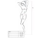 Passion Woman Bodystockings PASSION WOMAN BS017 BODYSTOCKING BLACK ONE SIZE