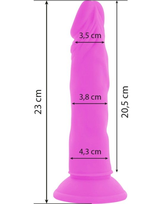 Diversia FLEXIBLE VIBRATING Dildo 23 CM - violets