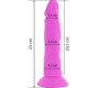 Diversia Elastīgs Vibrējošs Dildo 23 CM - violets