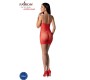 Passion Woman Bodystockings PASSION - BS096 RED BODYSTOCKING ONE SIZE