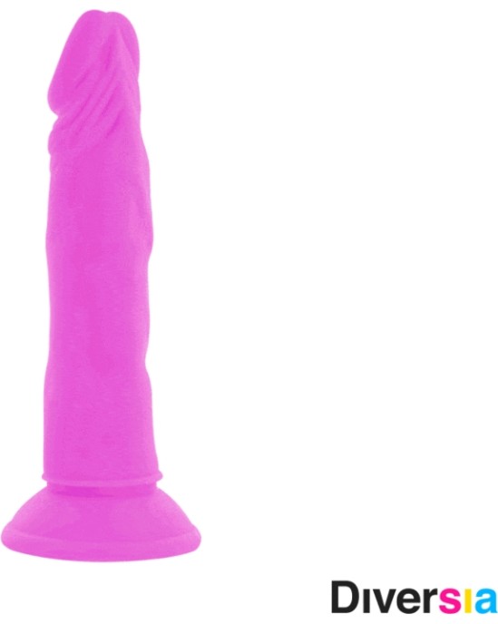 Diversia Elastīgs Vibrējošs Dildo 23 CM - violets