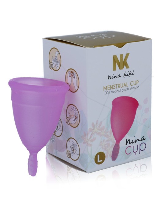 Nina Kikí NINA CUP МЕНСТРУАЛЬНАЯ ЧАША, РАЗМЕР ФИОЛЕТОВЫЙ L