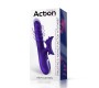 Action No. Fourteen Telescopic Undulating Vibe with High Frequency Tongue Liquid Silicone USB