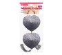 Lovetoy Nipple Covers Reusable Silver Glitter