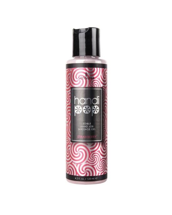 Sensuva Handipop Hand Job Massage Gel Strawberry 125 ml