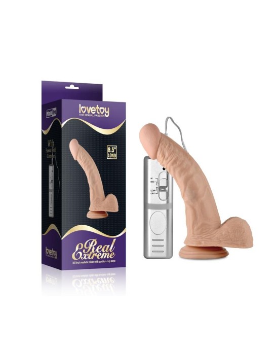 Lovetoy Dildo Real Extreme with Vibration 8.5 Flesh