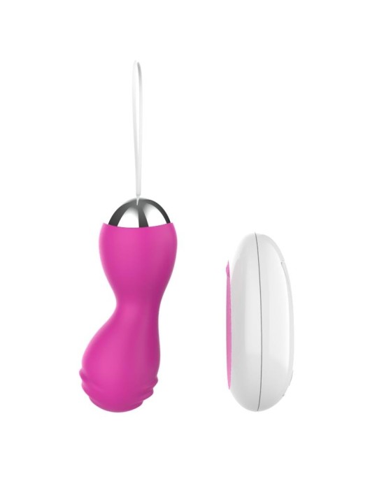 A-Gusto Vibrating Egg with Remote Control USB Pink