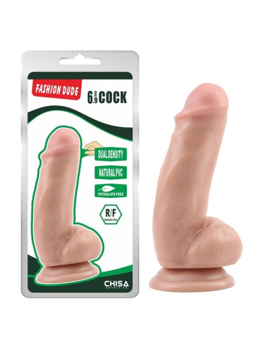 Chisa Dildo Dual Density Fashion Dude 6.9 Flesh