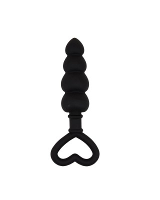 Chisa Beaded Luv Probe 15.6 x 3.4 cm Silicone Black