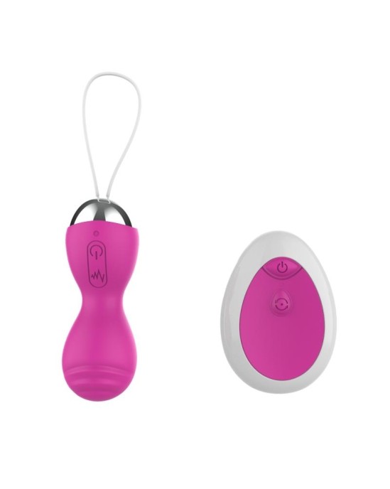 A-Gusto Vibrating Egg with Remote Control USB Pink