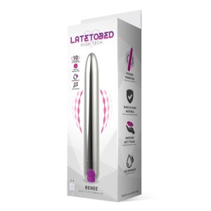 Latetobed Renee Vibe 10 с вибрационными функциями 18,5 см USB Серебристый