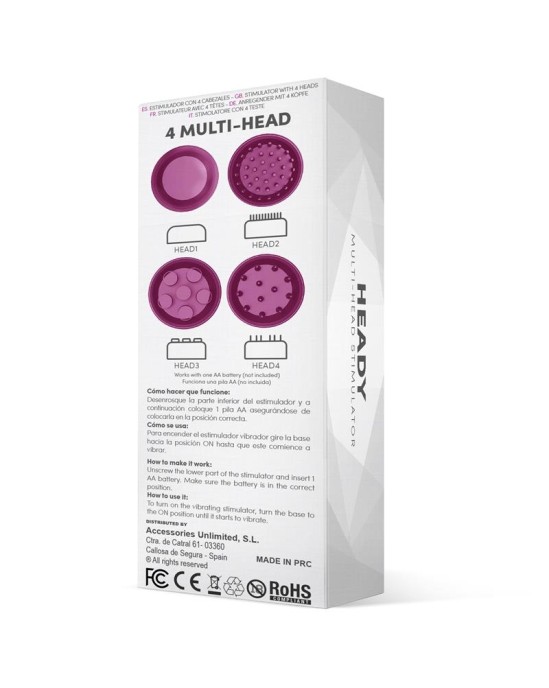 Latetobed Heady Stimulator Multi-Head Purple