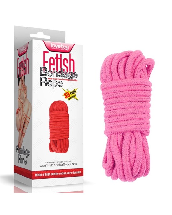 Lovetoy Bondage Rope Soft Pink