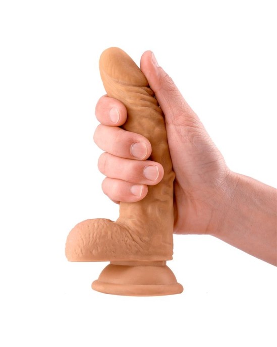 Max & Co Sam Realistic Dildo with Testicles 7.1 Flesh