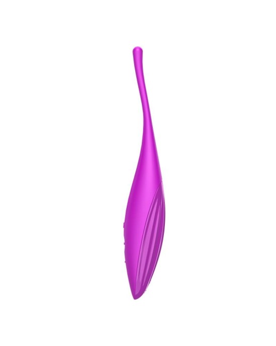 Satisfyer Twirling Joy rotējošs stimulators ar APP Fuchsia