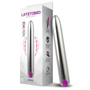 Latetobed Renee Vibe 10 с вибрационными функциями 18,5 см USB Серебристый