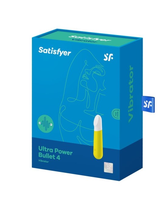 Satisfyer Ultra Power Bullet 4 vibrējoša lode dzeltena