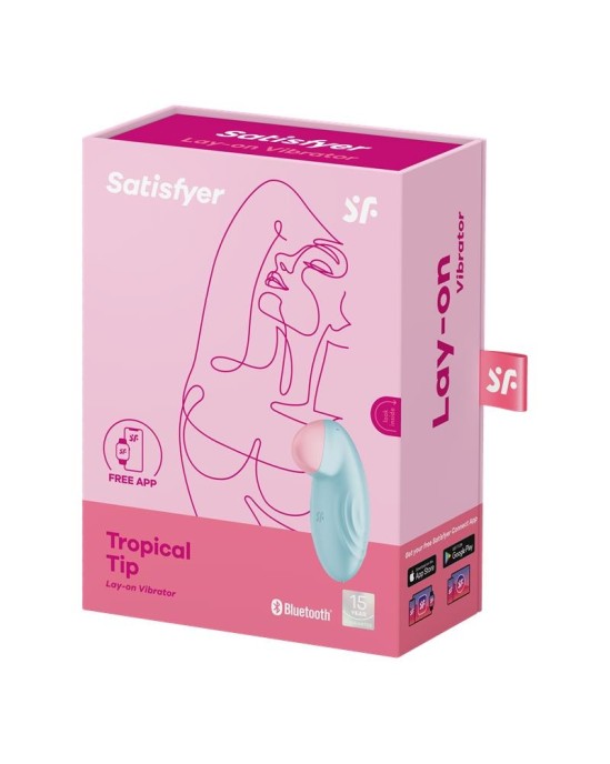 Satisfyer Tropu uzgalis ar APP Connect Light Blue