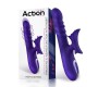 Action No. Fourteen Telescopic Undulating Vibe with High Frequency Tongue Liquid Silicone USB