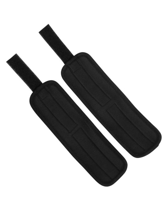 Lovetoy Наручники на липучке черные и серебристые