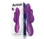 Action No. Eleven Vibrator with Bunny, G-Spot and Pulse Function Magnetic USB Silicone