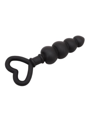 Chisa Beaded Luv Probe 15.6 x 3.4 cm Silicone Black