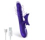 Action No. Fourteen Telescopic Undulating Vibe with High Frequency Tongue Liquid Silicone USB