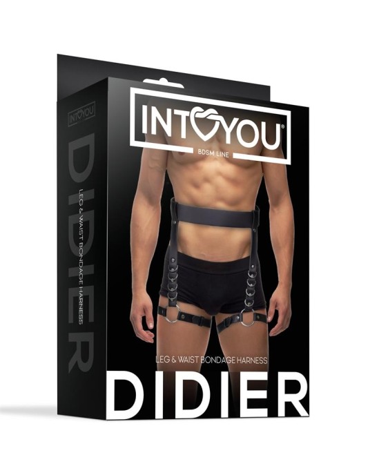 Intoyou Bdsm Line Регулируемый ремень для бондажа Didier для ног и талии