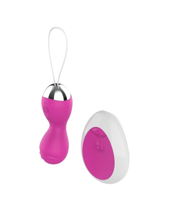 A-Gusto Vibrating Egg with Remote Control USB Pink