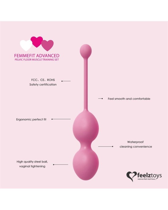 Feelztoys FemmeFit Advanced Набор для тренировки мышц таза, 3 шт.