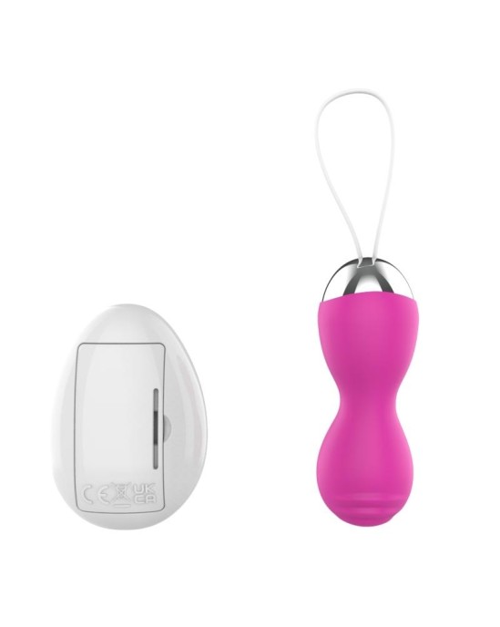 A-Gusto Vibrating Egg with Remote Control USB Pink