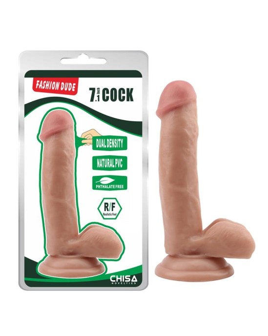 Chisa Dildo Dual Density Fashion Dude 7.1 Flesh