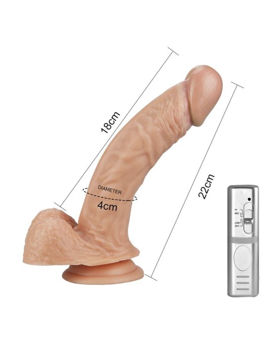 Lovetoy Dildo Real Extreme with Vibration 8.5 Flesh