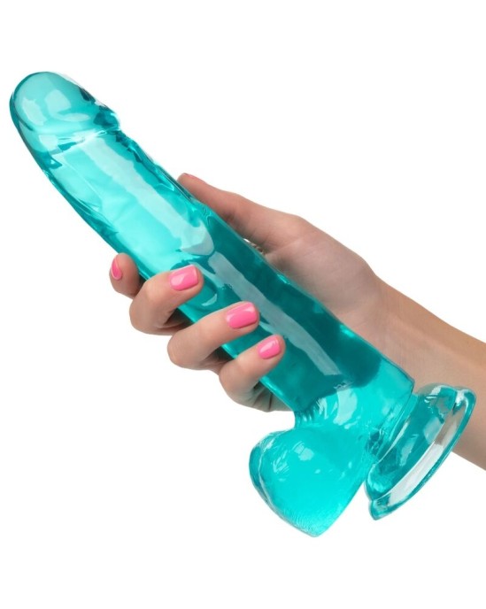 California Exotics CALEX IZMĒRS QUEEN DILDO - ZILS 20,3 CM