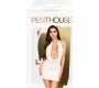 Penthouse Dresses PENTHOUSE HEART ROB DRESS - WHITE S/M