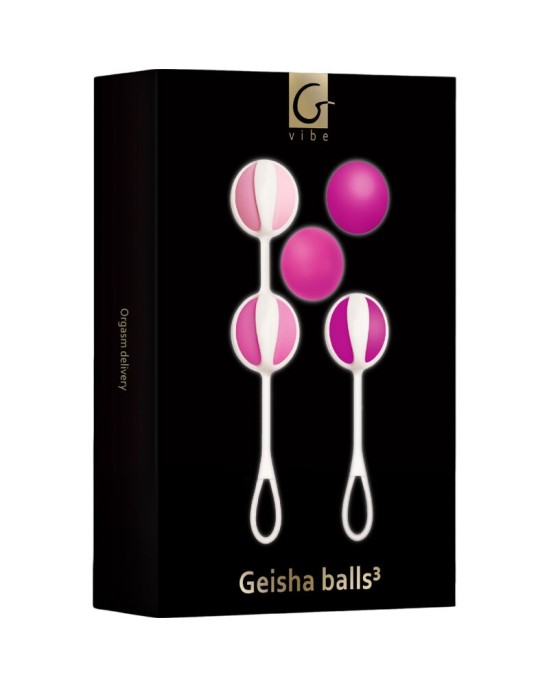 G-Vibe GVIBE - SET 5 GEISHA BALLS3 CUKURA ROZĀ