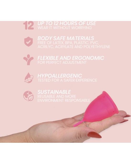 Intimichic MENSTRUAL CUP MEDICAL GRADE SILICONE SIZE S