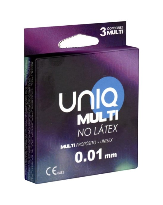 Uniq MULTI LATEX FREE CONDOMS 3 UNITS