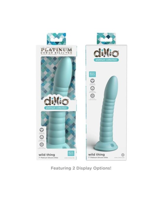 Dillio Dildo 17,78 CM zaļš