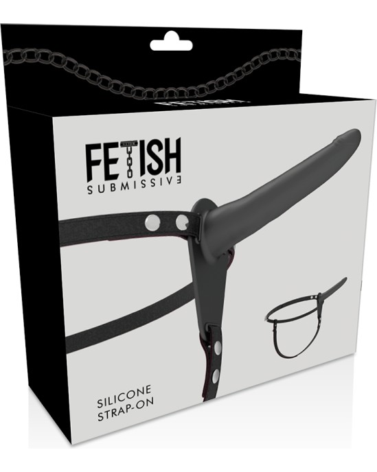 Fetish Submissive Harness ЧЕРНЫЙ СИЛИКОН 15 СМ