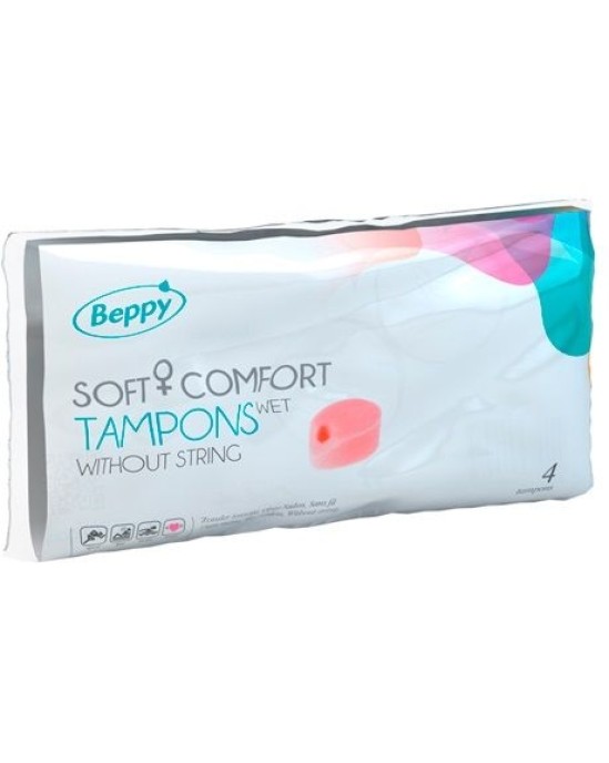 Beppy ТАМПОНЫ SOFT COMFORT ВЛАЖНЫЕ 4 ЕДИНИЦЫ