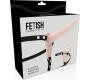 Fetish Submissive Harness FLESH SILICONE VIBRATOR 15 CM