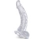 King Cock CLEAR - REALISTIC CURVED PENIS WITH BALLS 16.5 CM TRANSPARENT