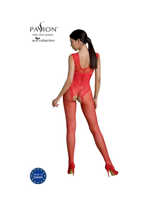 Passion Woman Bodystockings PASSION - ECO COLLECTION BODYSTOCKING ECO BS003 RED