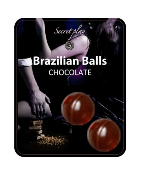 Secretplay Cosmetic SECRETPLAY - 2 BRAZILIAN BALLS CHOCOLAT