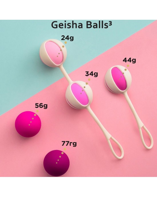 G-Vibe GVIBE - SET 5 GEISHA BALLS3 CUKURA ROZĀ