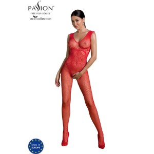 Passion Woman Tīkliņtērps PASSION - EKO KOLEKCIJA BODYSTOCKING ECO BS003 Sarkana