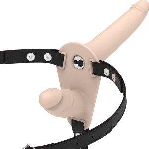 Fetish Submissive Harness DOUBLE PENETRATION FLESH UP VIBRATOR