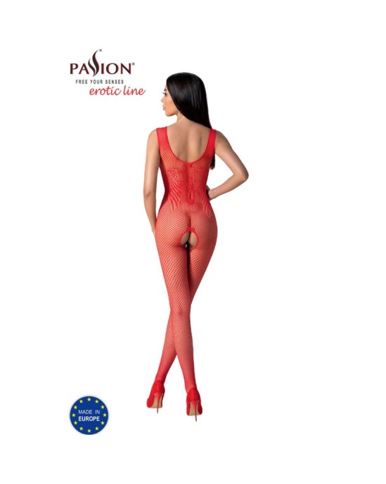 Passion Woman Bodystockings PASSION - BS098 RED BODYSTOCKING ONE SIZE